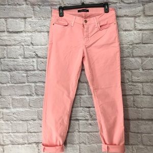 Angry Rabbit Womens Ankle Color Skinny Jeans Pink
